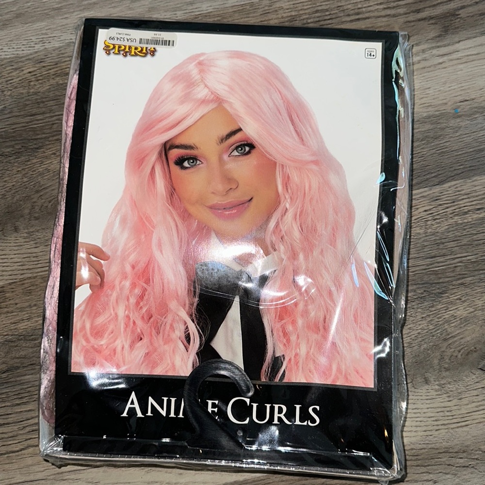 Anime Curls Pink Wig